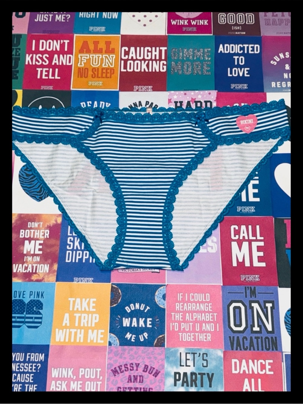 💕🩵RESERVED🩵ⓅⒾⓃⓀ ⓋⓈ Y2K/RARE/HTF Extra Low Rise Bikini Panties ✨NWT✨💕 - Picture 3 of 5